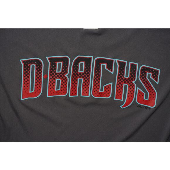 Majestic Arizona Diamondbacks D-Backs Cool Base Jersey Tee XL Black Gray - Picture 2 of 4